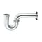 Everflow P-Trap for Tubular Drain Applications, 17GA Chrome Plated Brass 1-1/2" 12712 - alternate 1